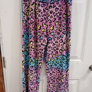 Colorful Leopard Print Pajama Pants